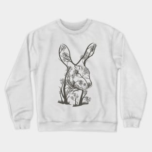 Rabbit  tree illustration Crewneck Sweatshirt